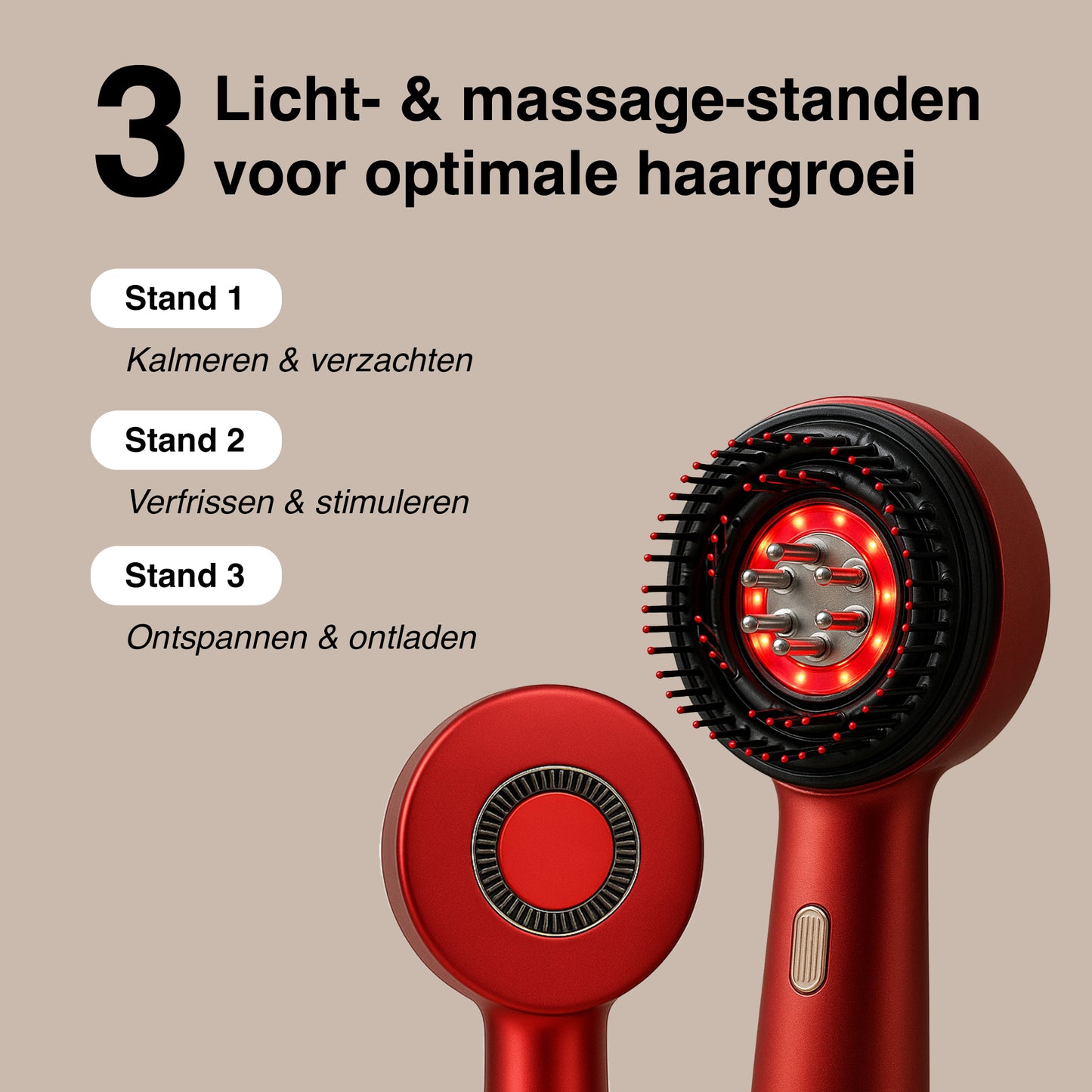 HairGrow RedLight Brush - By Laurain